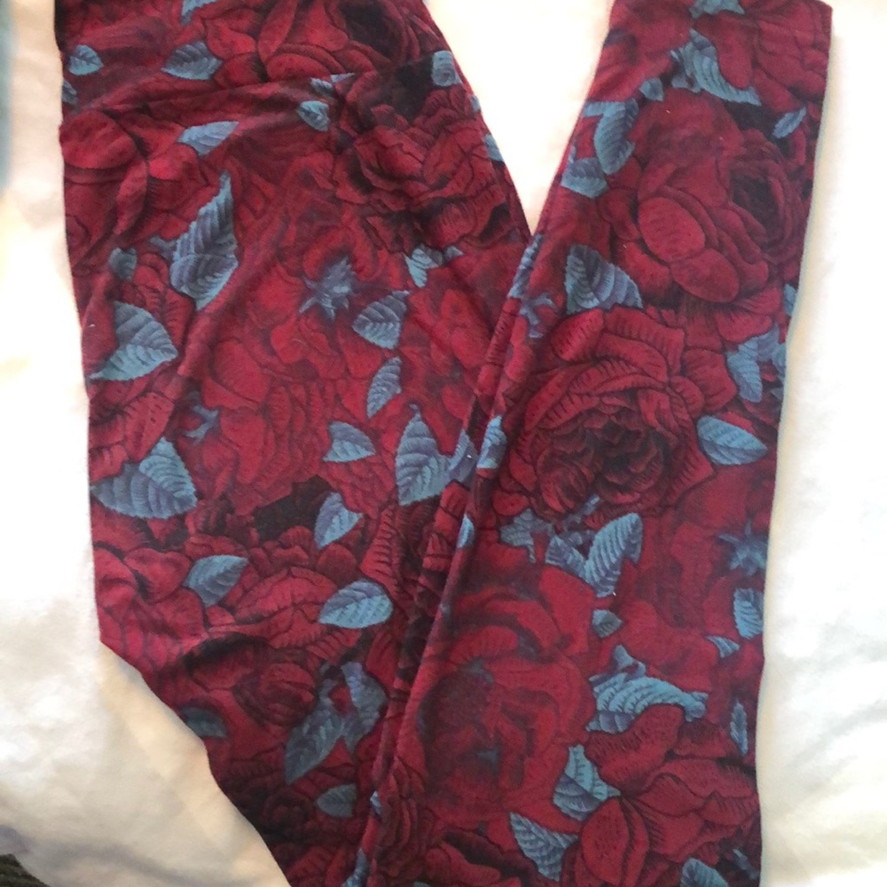 Lularoe Os leggings roses Htf